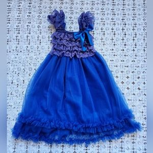 Tutu & Lulu royal blue tulle dress